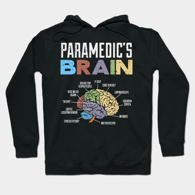 Funny CPR Instructur EMT EMS Paramedic Brain Hoodie by shirtontour